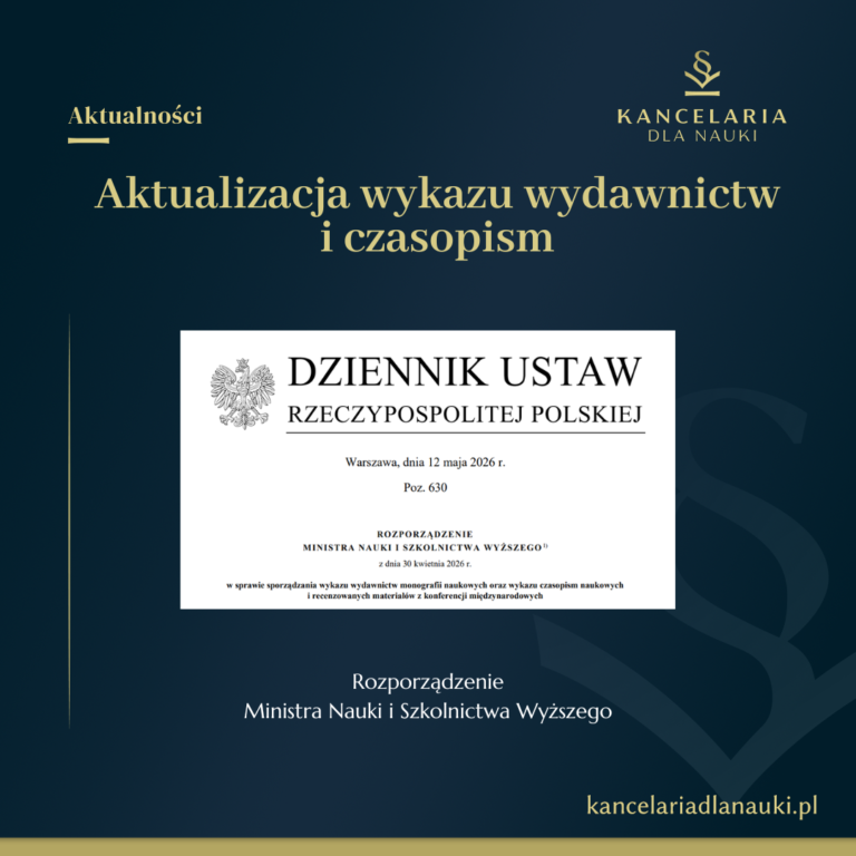 Nowe przepisy dotyczące wykazu czasopism naukowych