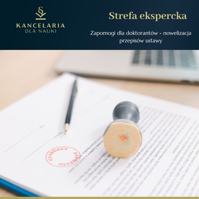 Zapomogi dla doktorantów po nowelizacji PSWiN z 2026 r.